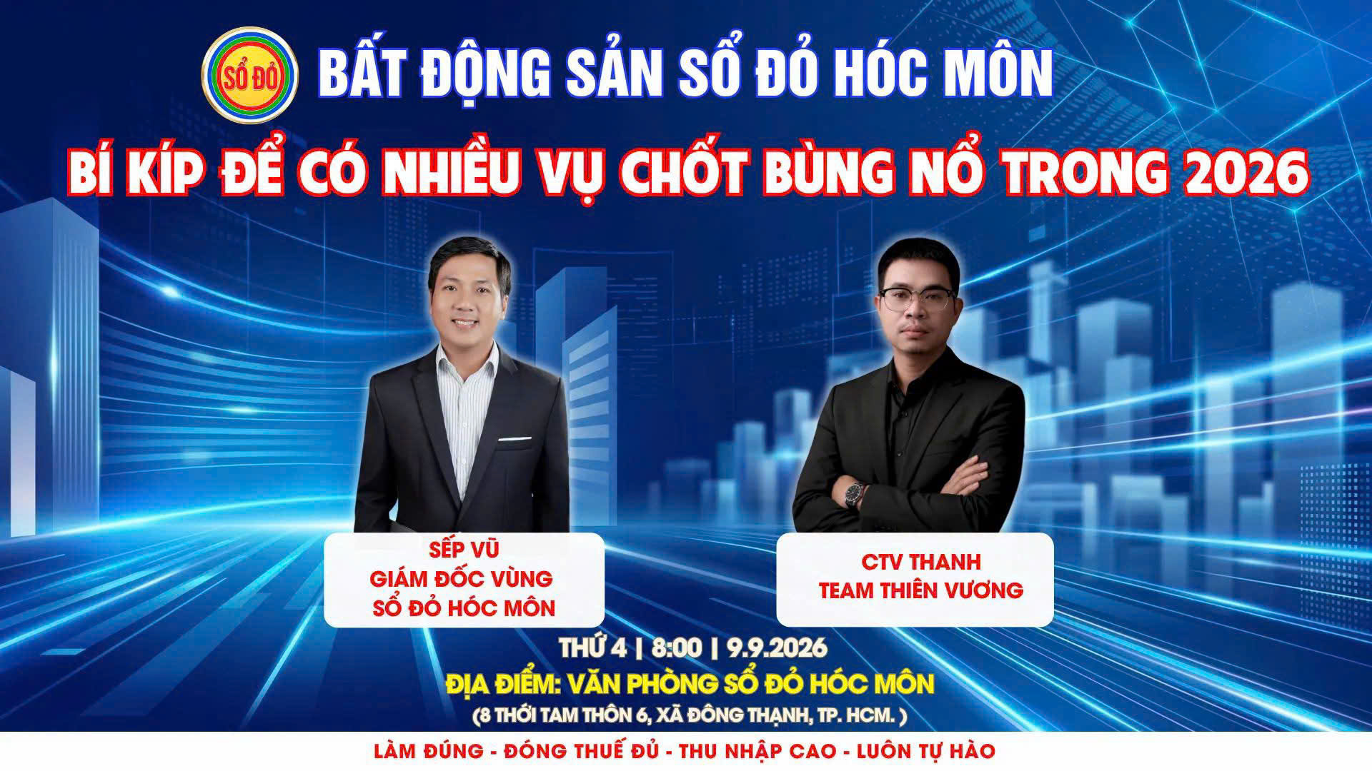 Bất Động Sản Sổ Đỏ Hóc Môn Đào Tạo Môi Giới: Cà Phê Tọa Đàm Bí Kíp Chốt Giao Dịch